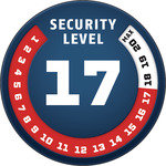 Sicherheitslevel 17/20 | ABUS GLOBAL PROTECTION STANDARD ®  | Ein höherer Level entspricht mehr Sicherheit
